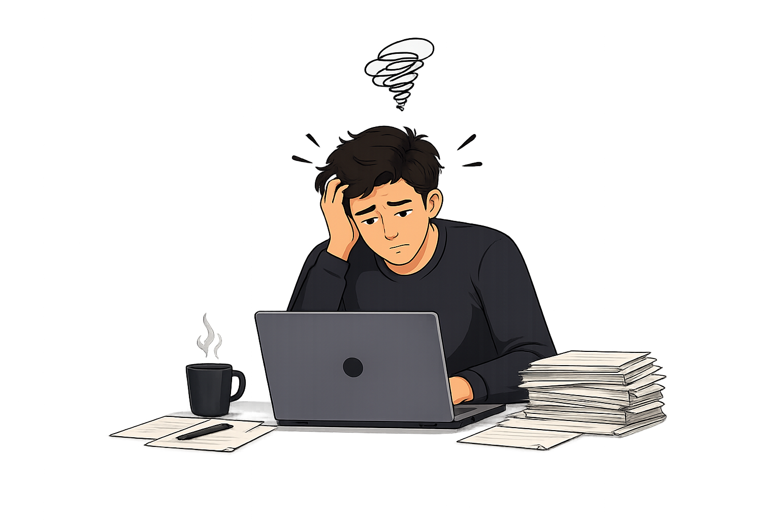 Shop owner overwhelmed by unread messages while customers wait for replies